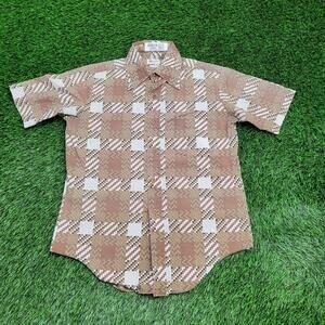 Vintage 80s MOD Marlboro Disco Hippie Shirt Medium 21x29 USA